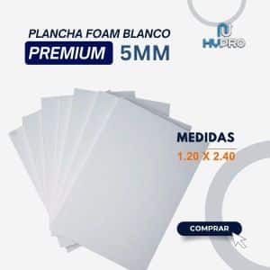 PLANCHA FOAM BLANCO PREMIUM 5MM