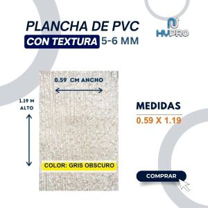 PLANCHA DE PVC CON TEXTURA 5-6 MM