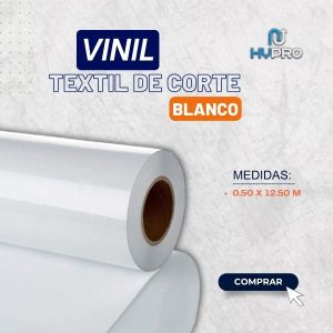 VINIL TEXTIL DE CORTE BLANCO