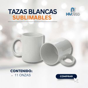TAZAS BLANCAS SUBLIMABLES